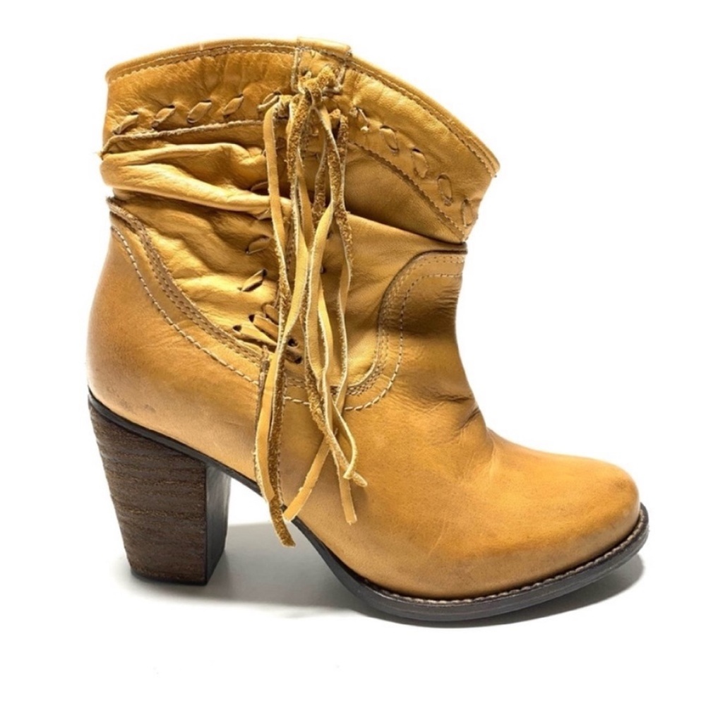 SHOP CLOSING! Naughty Monkey Genuine Leather Fringed Western Ankle Boots